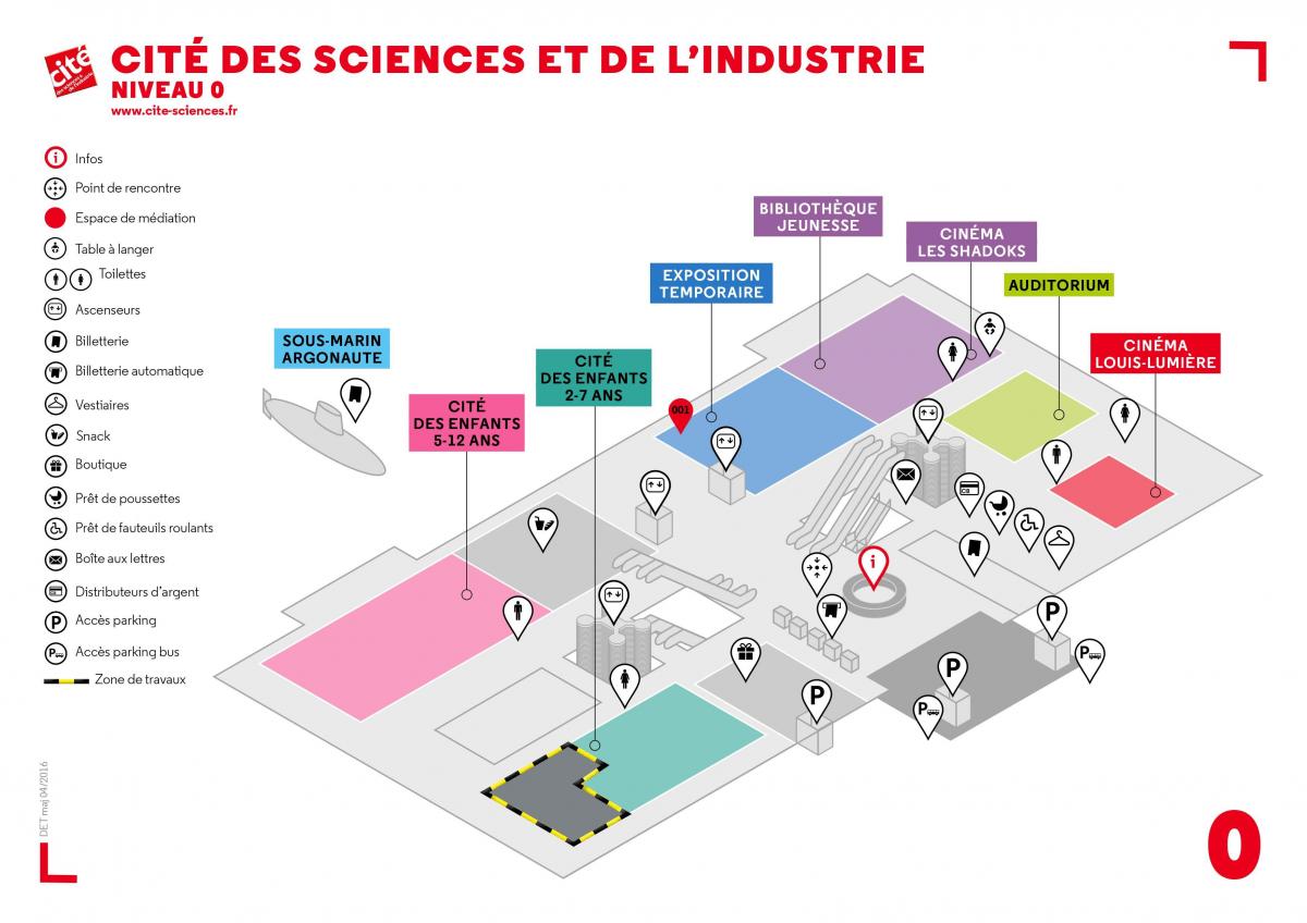 Kartta Cité des Sciences et de l ' Industrie