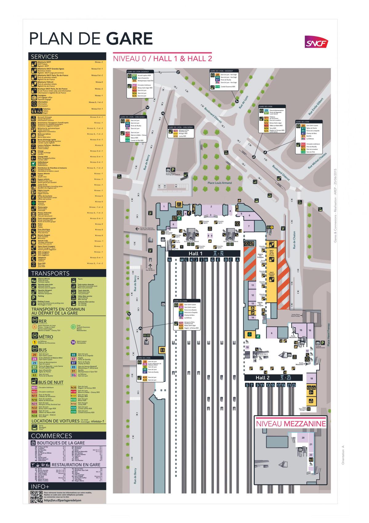 Kartta Pariisi-Gare de Lyon