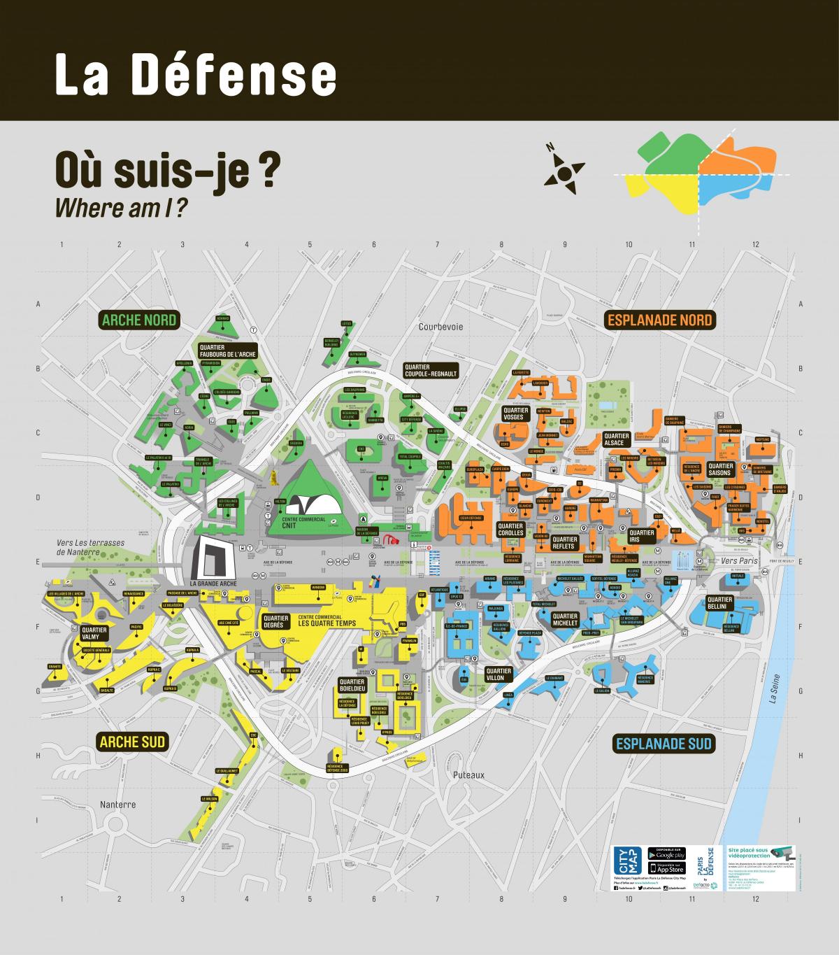 Kartta La Défense