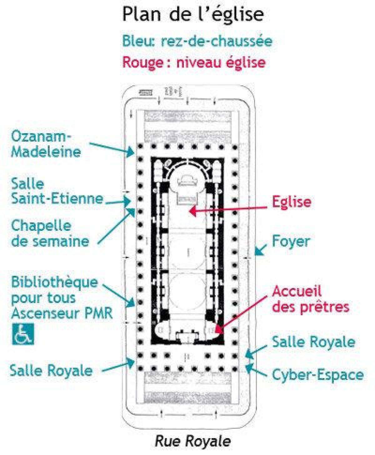 Kartta Madeleine Pariisi