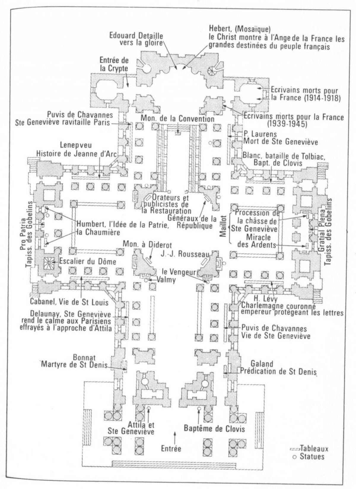 Kartta Panthéon Paris