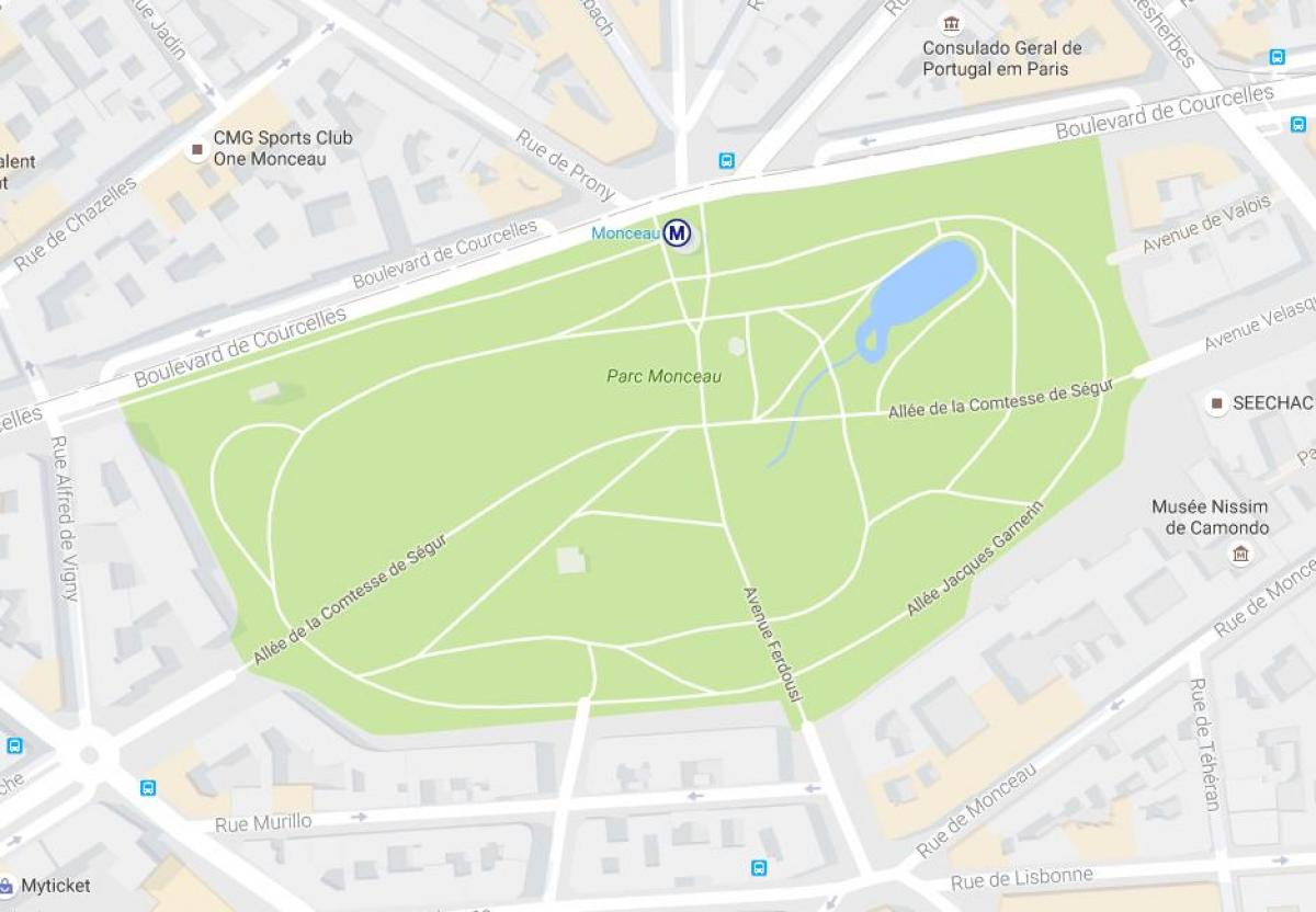 Kartta Parc Monceau