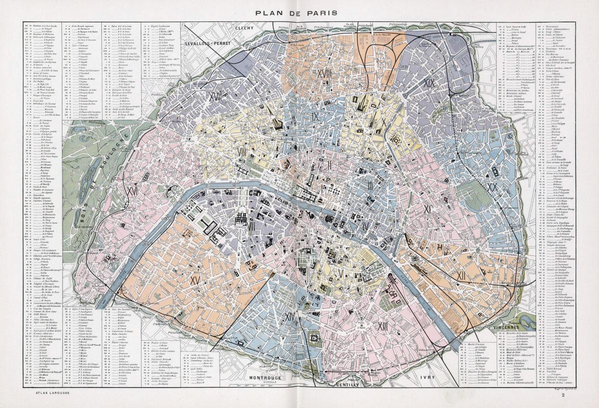 Pariisin kartta 1900