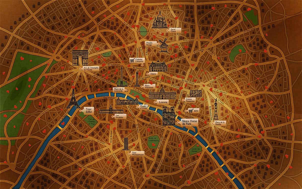 Pariisin kartta taustakuva