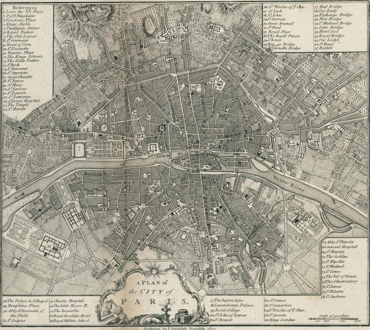 Pariisin kartta 1800