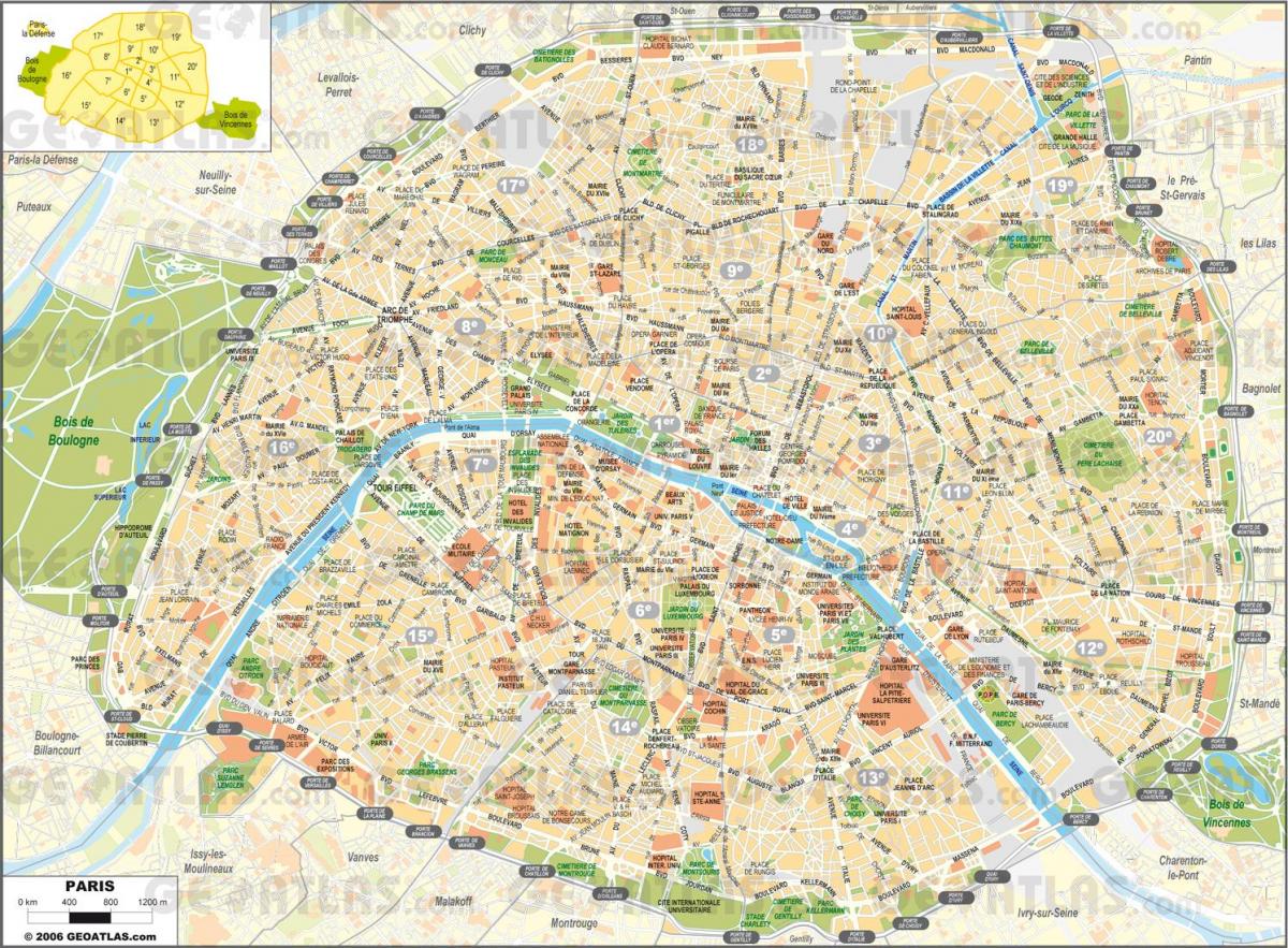 Kartta Pariisin Kaduilla