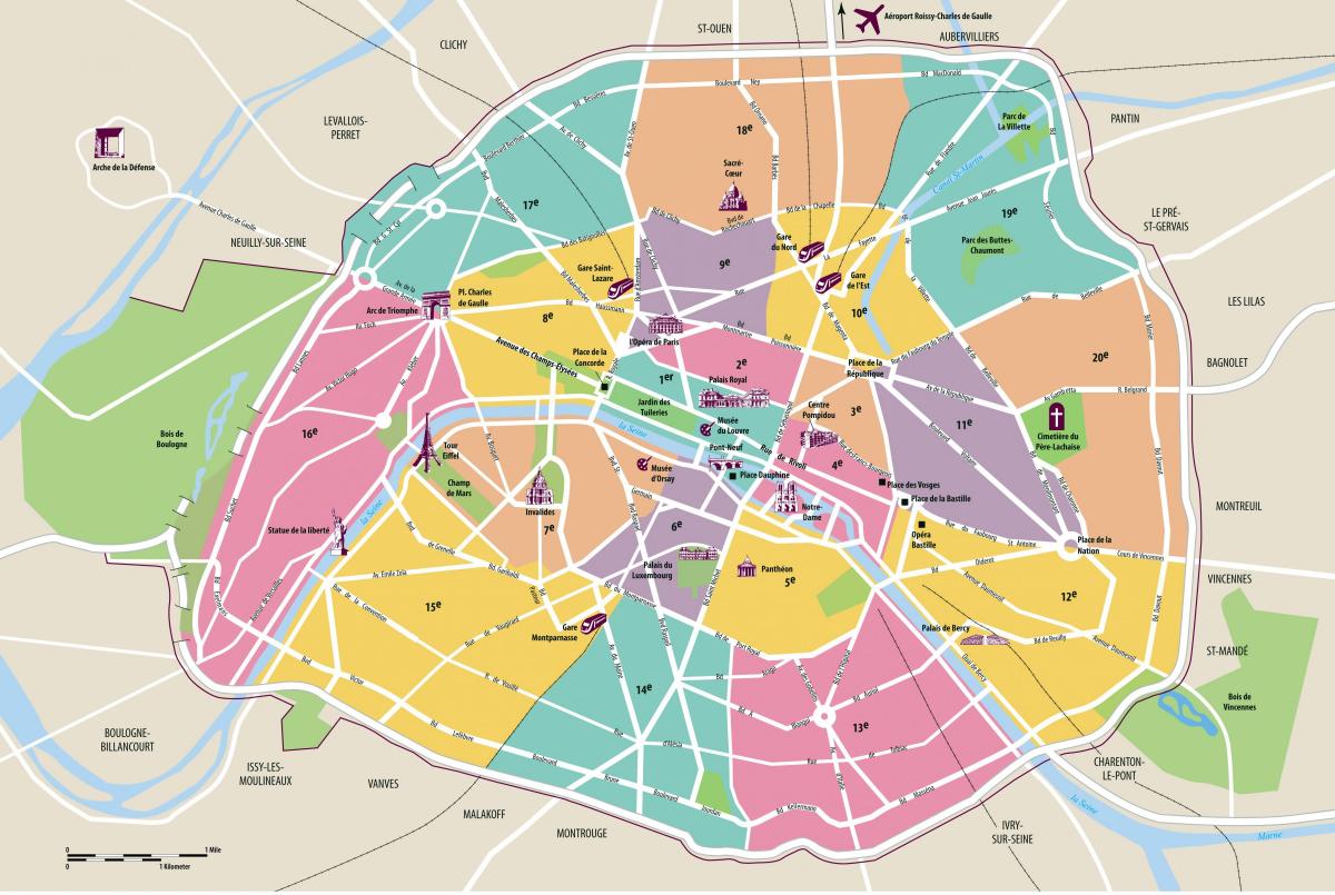 Pariisin kartta sisäiset