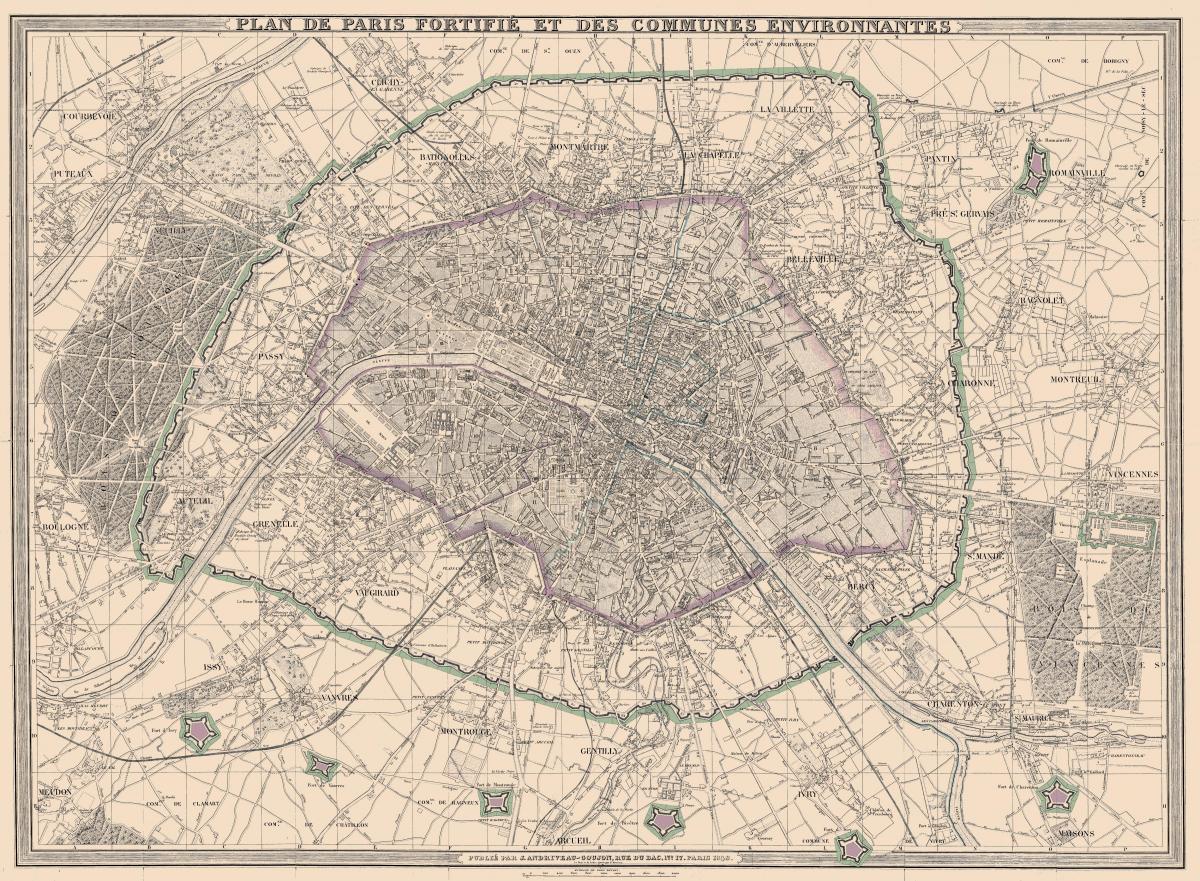 Pariisin kartta 1850