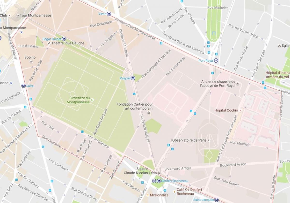 Kartta-Alueella Montparnasse