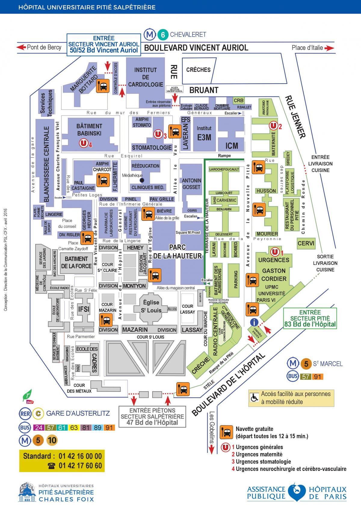 Kartta Pitie Salpetrieren sairaala