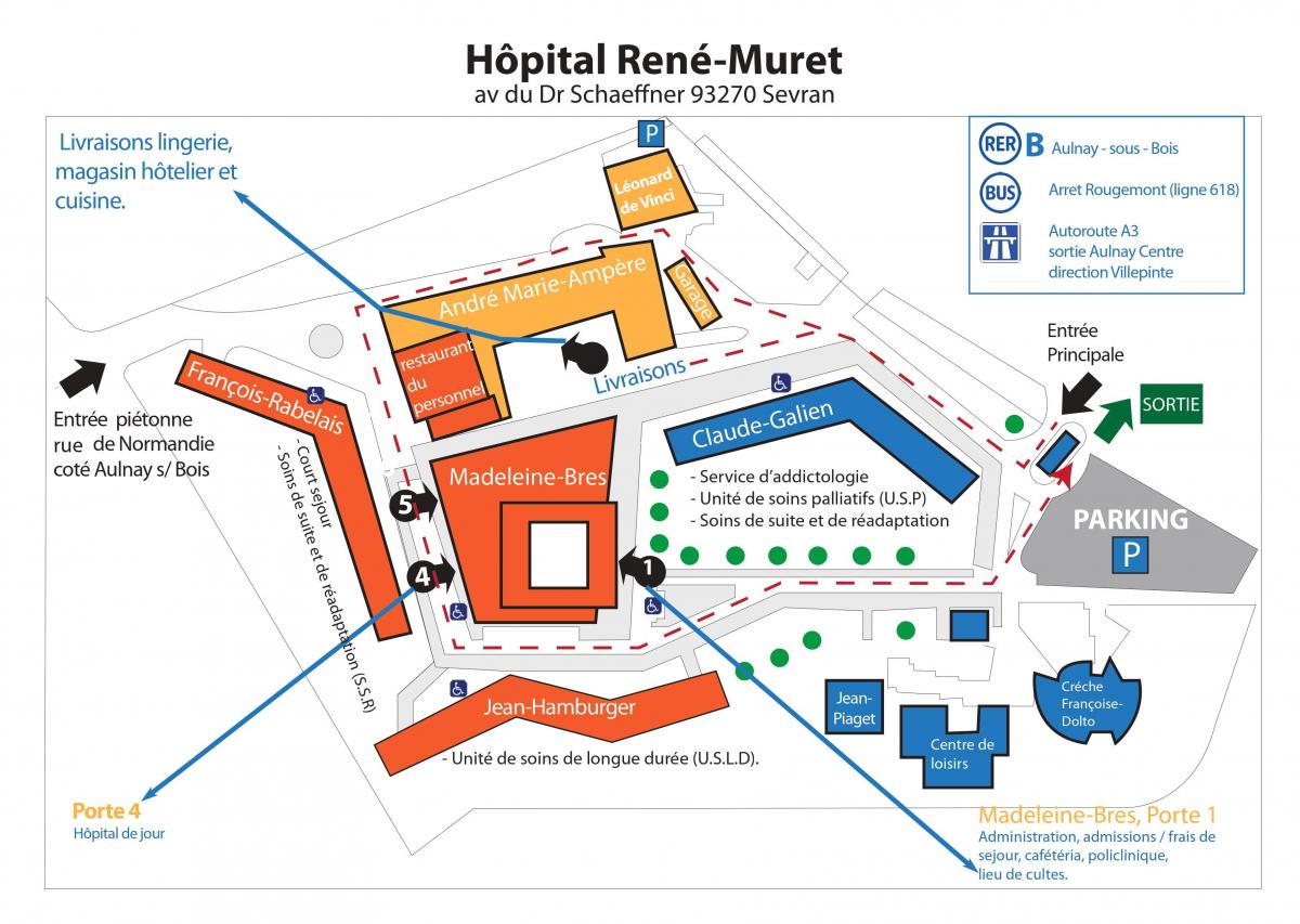 Kartta René-Muret sairaala