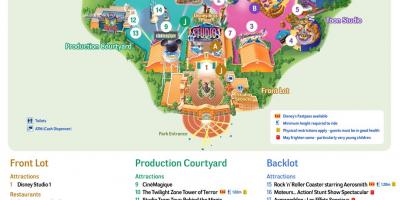 Kartta Disney Studios