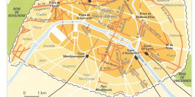 Kartta Haussmann, Pariisi