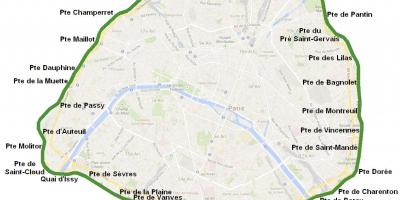 Kartta Kaupungin portit Pariisin