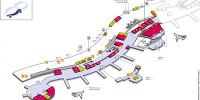 Kartta CDG lentokenttä terminaali 2A