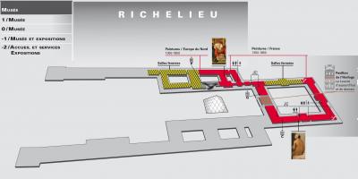 Kartta Louvre-Museo Taso 2