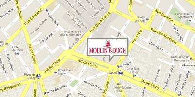 Kartta Moulin rouge