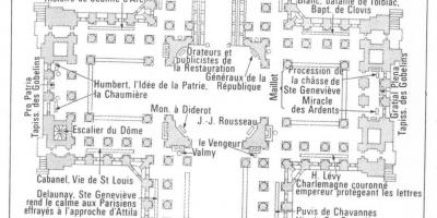 Kartta Panthéon Paris