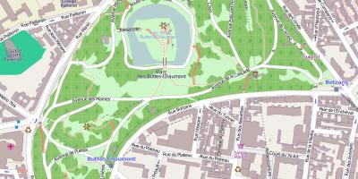 Kartta löytyy muun muassa Parc des Buttes-Chaumont