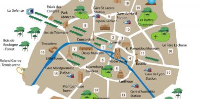 Kartta Pariisin museot