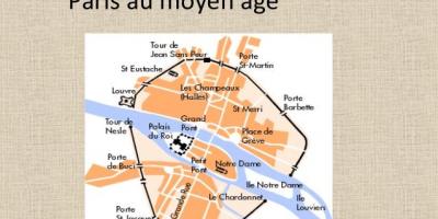 Pariisin kartta Keskiajalla