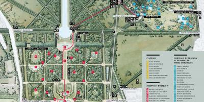Kartta Versailles ' n Palatsi