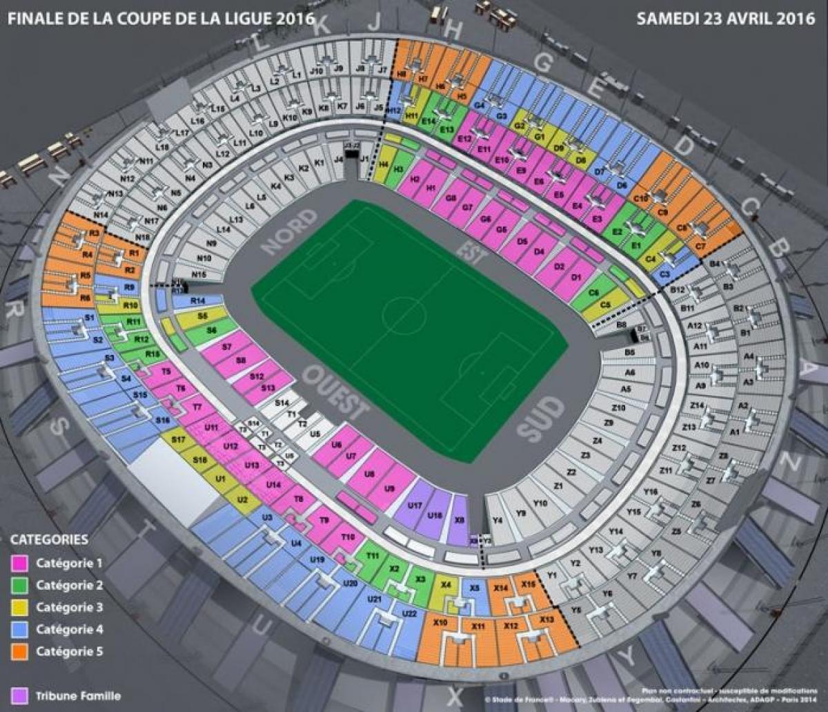 Kartta löytyy muun muassa Stade de France Jalkapallo